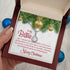 To My Bestie Funny Christmas Gift for BFF Dazzling Necklace